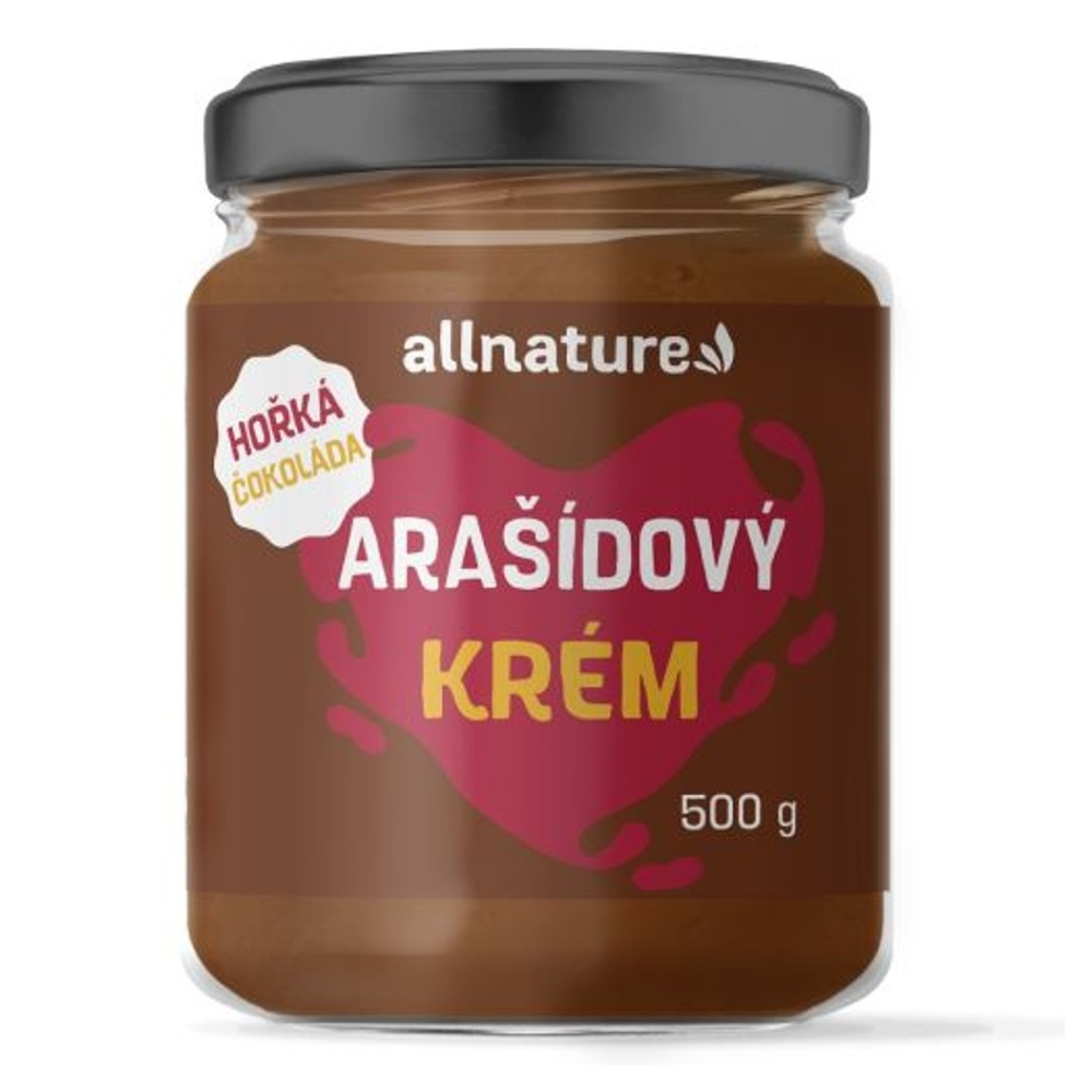 E-shop ALLNATURE Arašídový krém s hořkou čokoládou 500 g