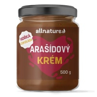 ALLNATURE Arašídový krém s hořkou čokoládou 500 g