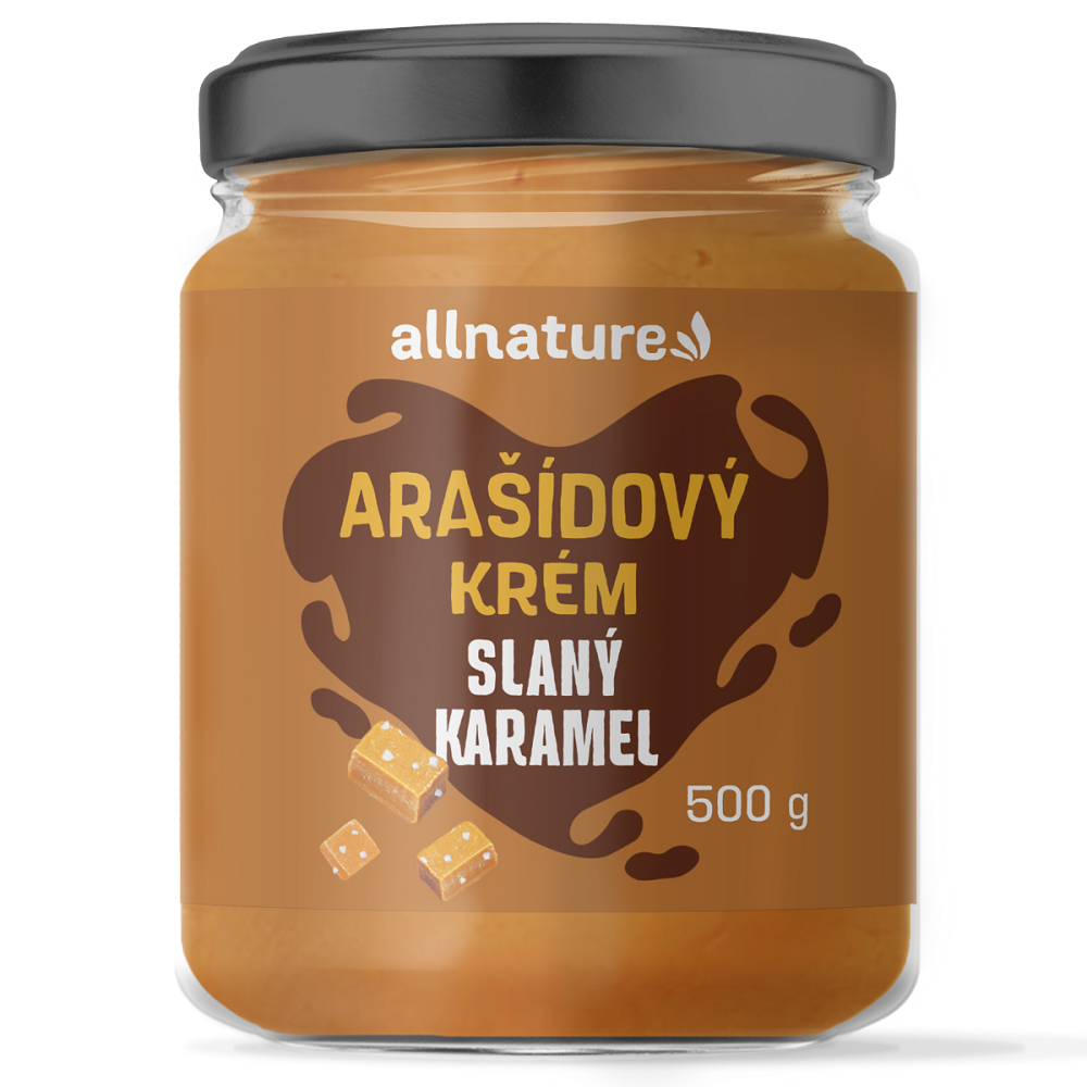 E-shop ALLNATURE Arašídový krém slaný karamel 500 g
