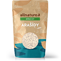 ALLNATURE Arašídy loupané pražené nesolené 1000 g