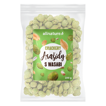 ALLNATURE Arašídy wasabi crackery 100 g