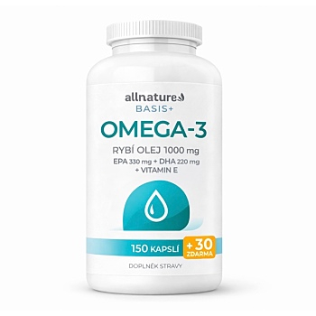 ALLNATURE Basis + Omega 3 150 + 30 kapslí (Zrak, oči) - Vícesložkové