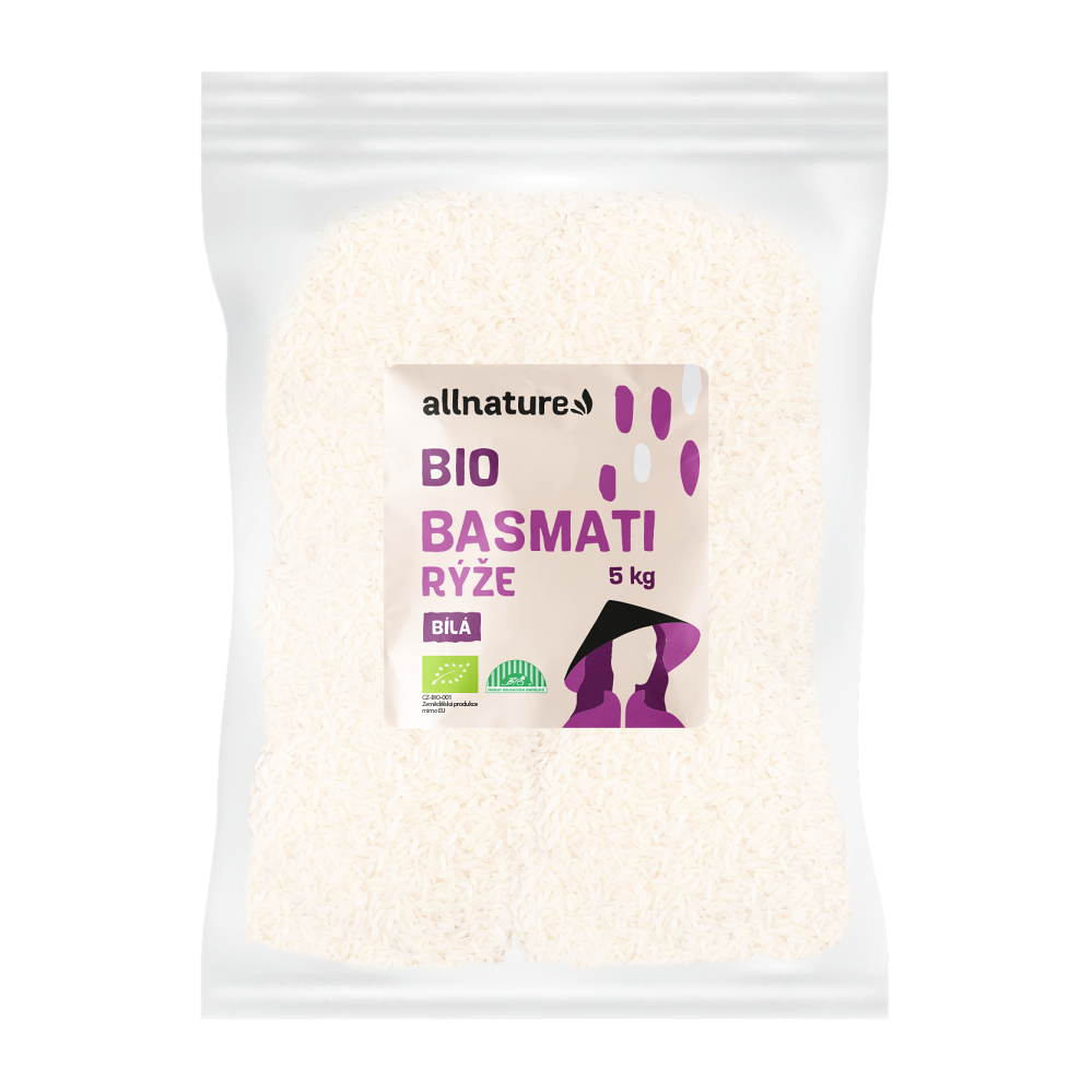 E-shop ALLNATURE Basmati rýže bílá BIO 5 kg