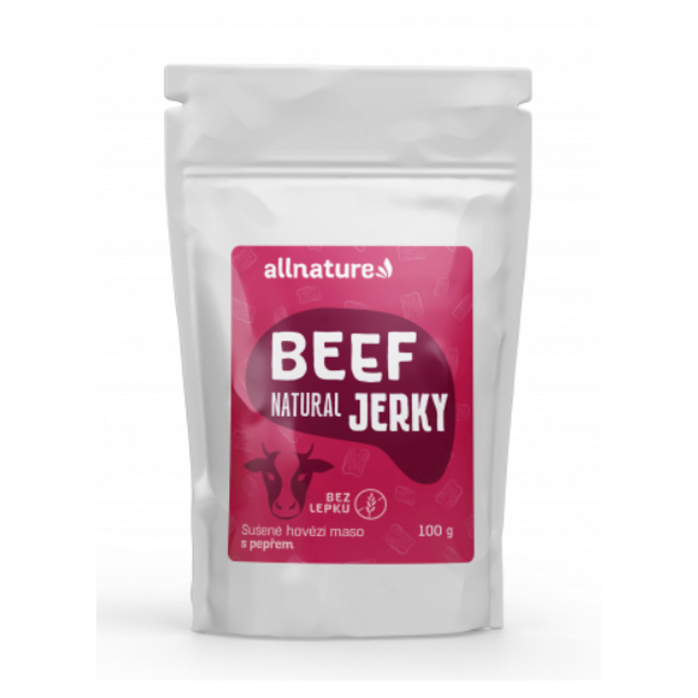 ALLNATURE Beef natural Jerky sušené maso 100 g