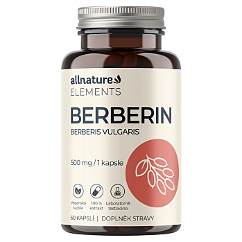 ALLNATURE Berberin Extrakt 98% 500 mg 60 kapslí (Bylinné doplňky stravy)