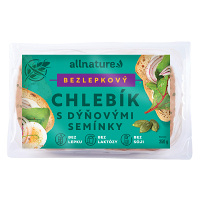 ALLNATURE Bezlepkový chlebík s dýňovými semínky 350 g