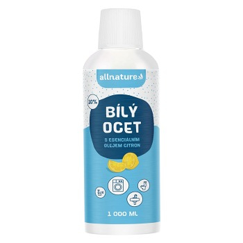 ALLNATURE Bílý ocet 10% s vůní citrónu 1000 ml (Ekologické úklidové prostředky) - Ekologické