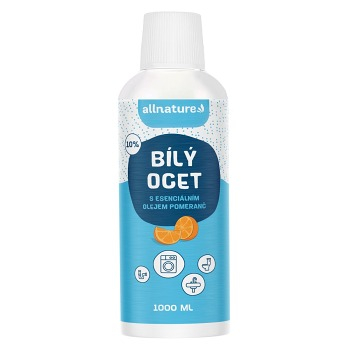 ALLNATURE Bílý ocet 10% s vůní pomeranče 1000 ml (Ekologické úklidové prostředky) - Ekologické