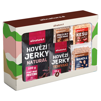 ALLNATURE Dárková sada slané mlsání 425 g (Dárková balení potravin) - Slané