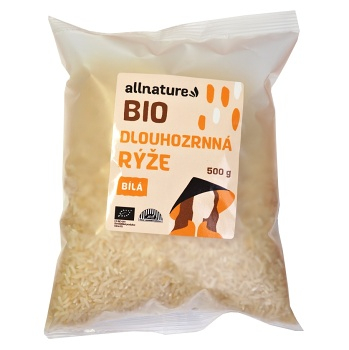 ALLNATURE Dlouhozrnná rýže bílá 500 g BIO