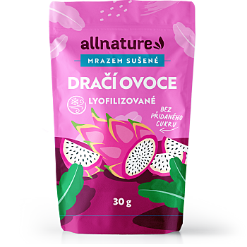 ALLNATURE Dračí ovoce sušené mrazem 30 g (Různorodé ovoce) - Přírodní, Jednosložkové, Lyofilizované