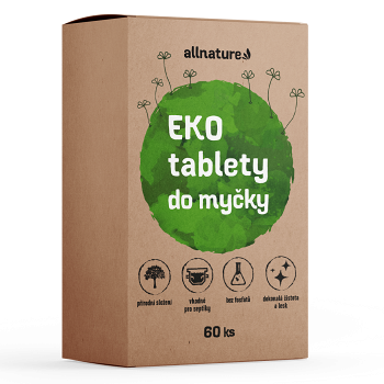 ALLNATURE Eko Tablety do myčky 60 kusů (Ekologické přípravky na nádobí) - Čistící