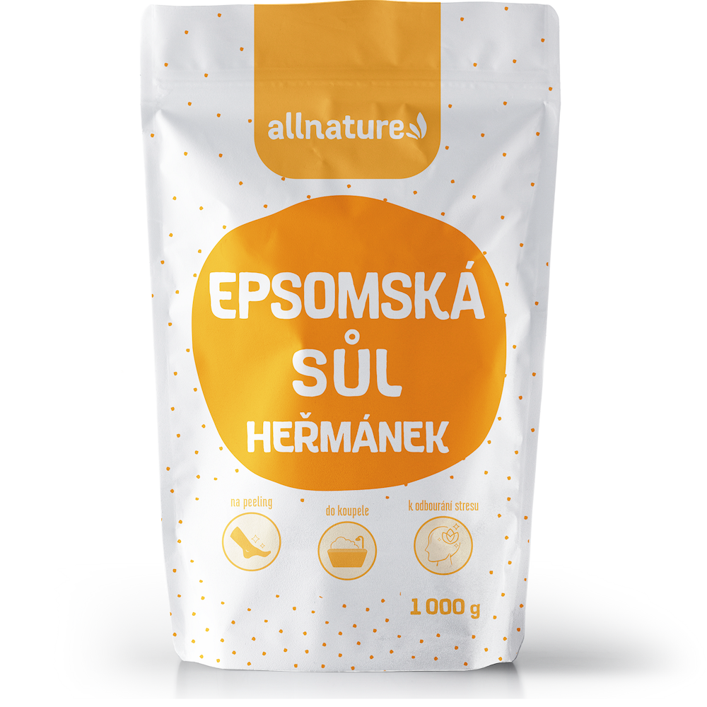 ALLNATURE Epsomská sůl Heřmánek 1000 g