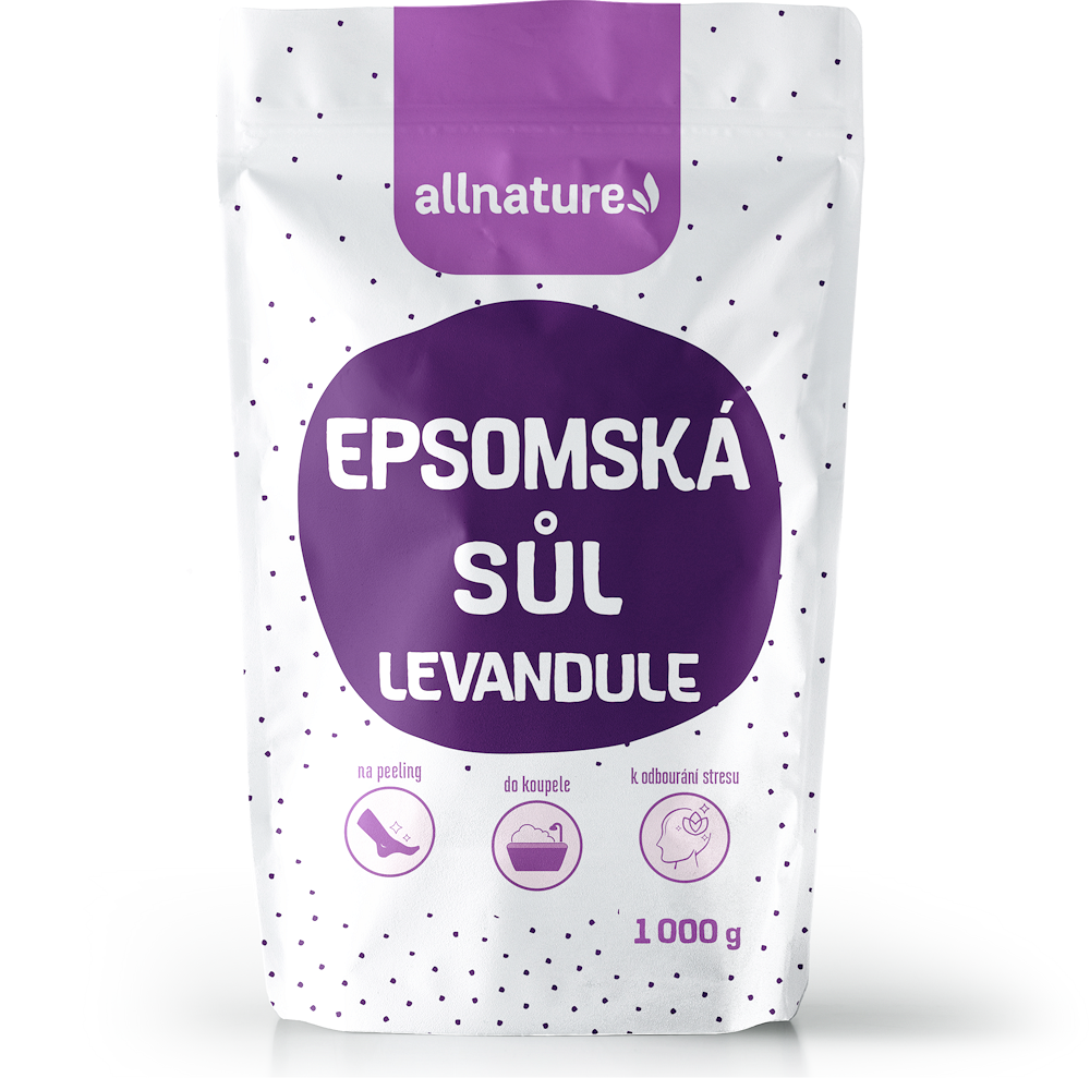 E-shop ALLNATURE Epsomská sůl Levandule 1000 g