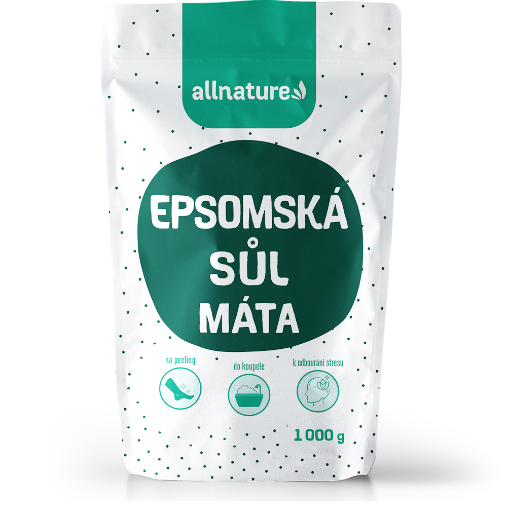 E-shop ALLNATURE Epsomská sůl Máta 1000 g