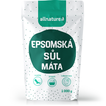 ALLNATURE Epsomská sůl Máta 1000 g