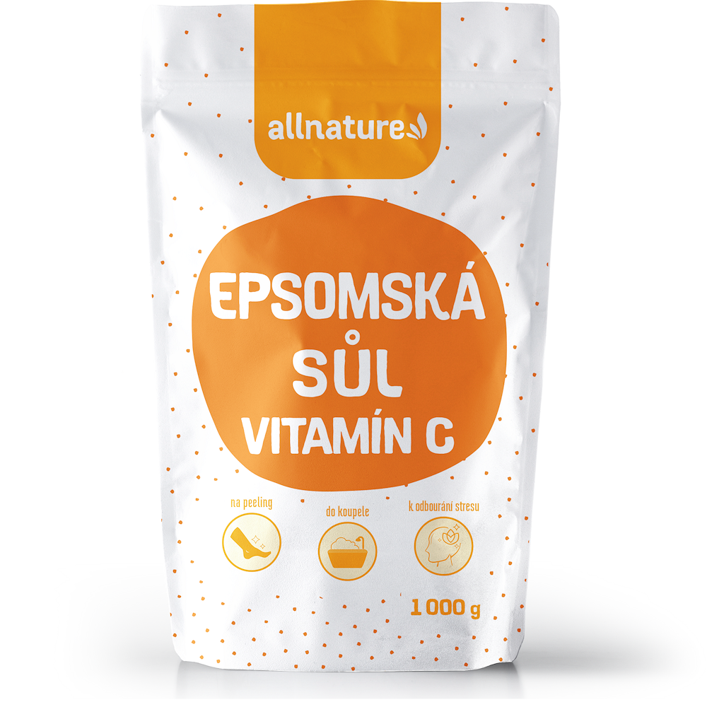 E-shop ALLNATURE Epsomská sůl s vitamínem C 1000 g