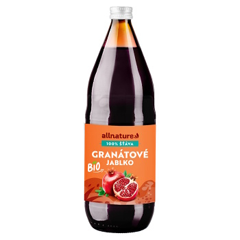 ALLNATURE Granátové jablko 1000 ml BIO (Detoxikace celého těla) - Jednosložkové, BIO