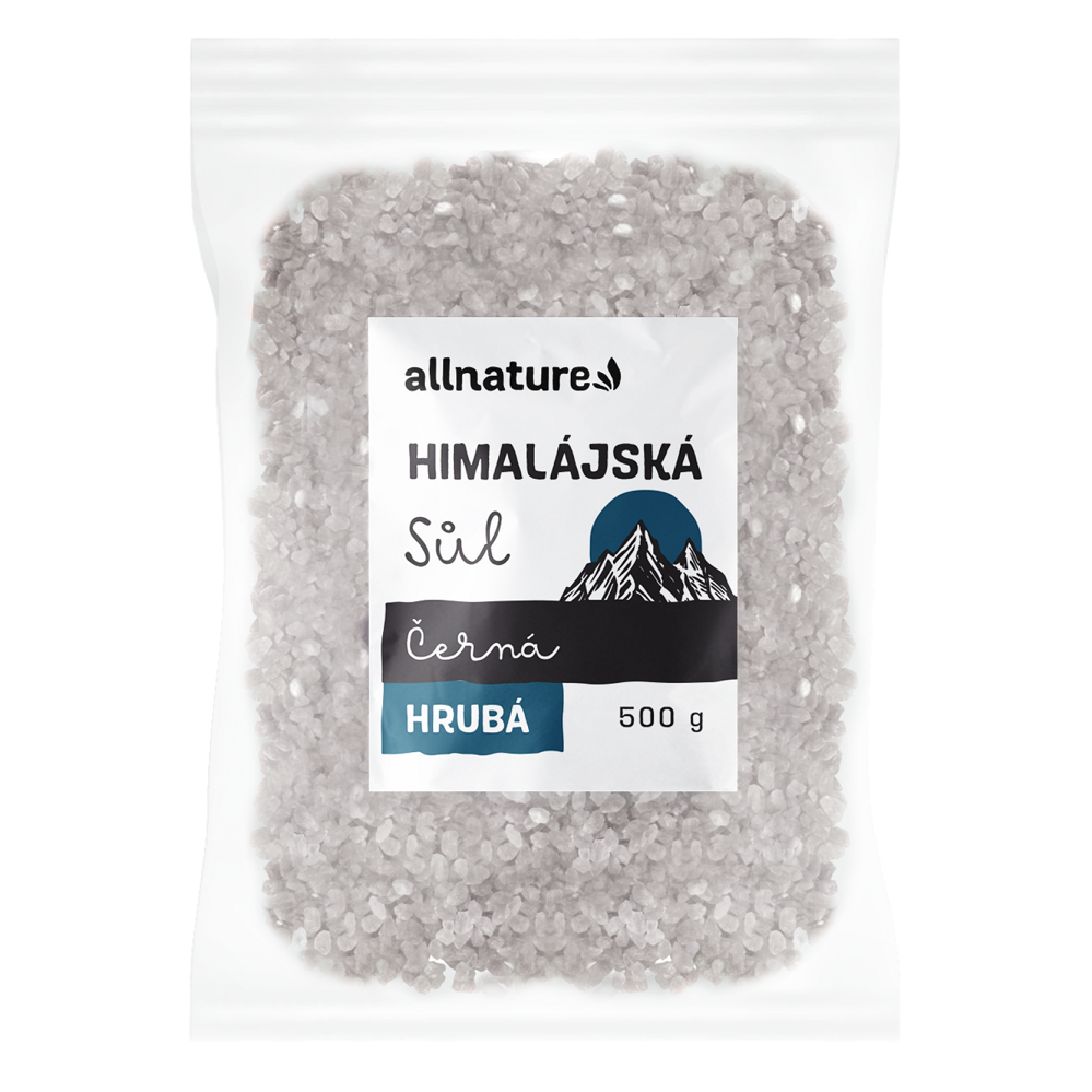 ALLNATURE Himalájská sůl černá hrubá 500 g