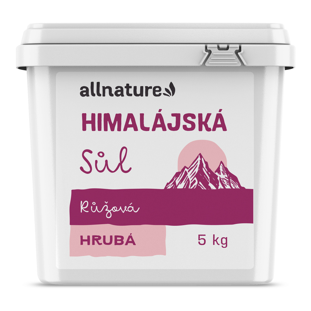 Levně ALLNATURE Himalájská sůl růžová hrubá 5 kg