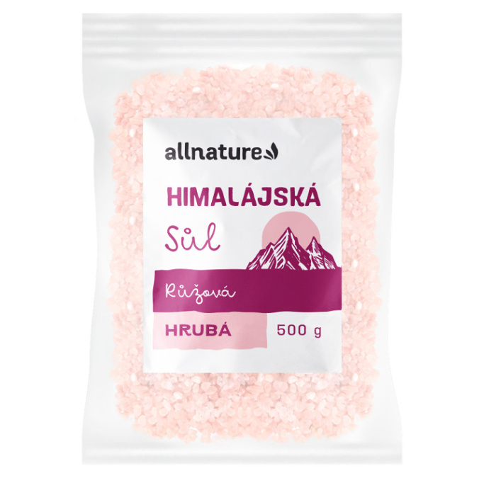 Levně ALLNATURE Himalájská sůl růžová hrubá 500 g