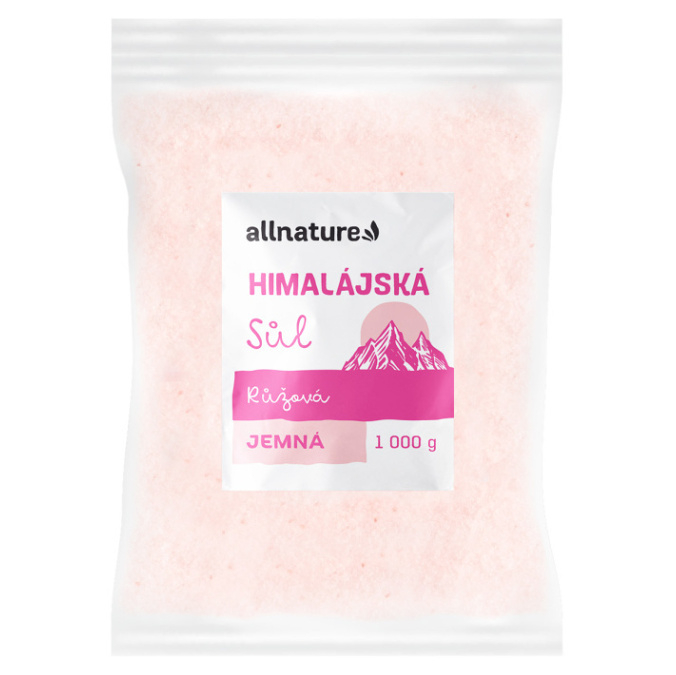E-shop ALLNATURE Himalájská sůl růžová jemná 1000 g