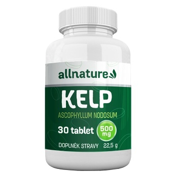 ALLNATURE Kelp 500 mg 30 tablet, expirace