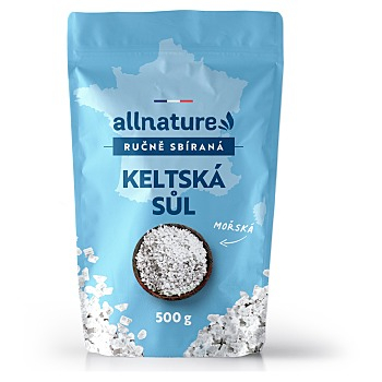 ALLNATURE Keltská sůl 500 g (Přísady na vaření) - Minerální, Slané
