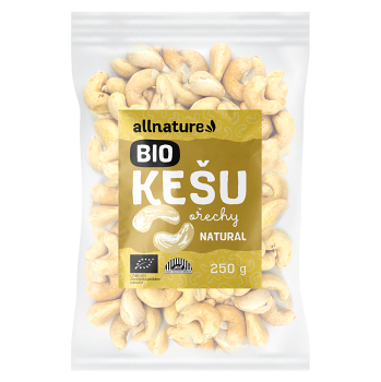 ALLNATURE Kešu ořechy natural BIO 250 g