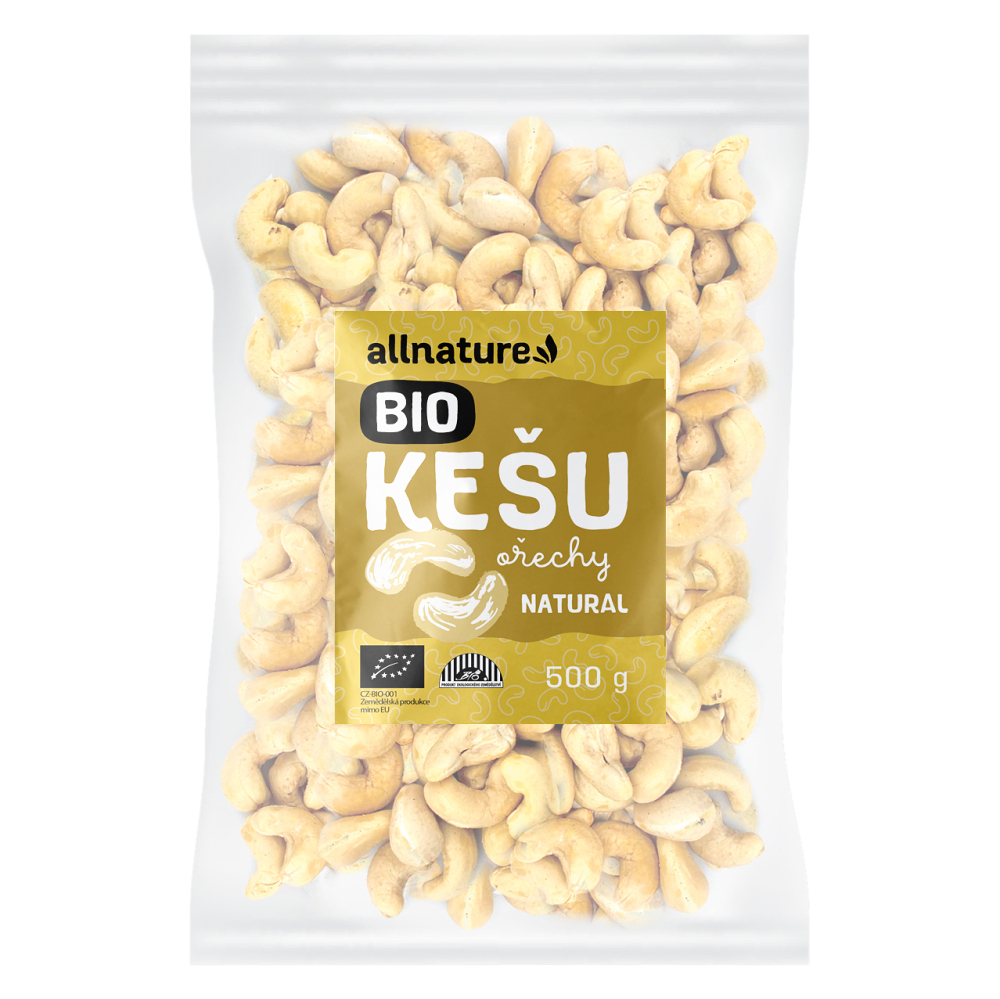 E-shop ALLNATURE Kešu ořechy natural BIO 500 g