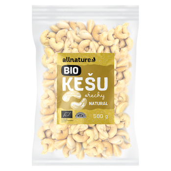 ALLNATURE Kešu ořechy natural BIO 500 g