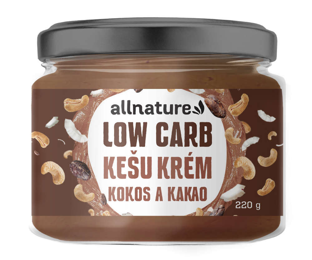 E-shop ALLNATURE Kešu krém low carb kokos a kakao 220 g