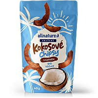 ALLNATURE Kokosové chipsy s kakaem BIO 40 g
