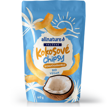 ALLNATURE Kokosové chipsy s karamelem BIO 40 g (Kokos) - BIO