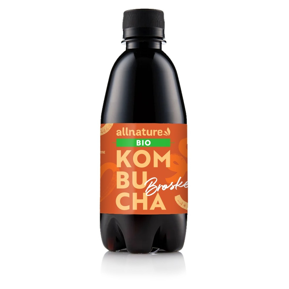 ALLNATURE Kombucha broskev BIO 330 ml
