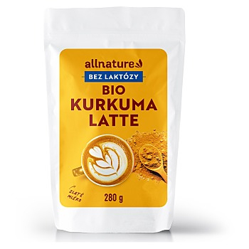 ALLNATURE Kurkuma latte BIO 280 g (Kokosová mléka) - Instantní, BIO
