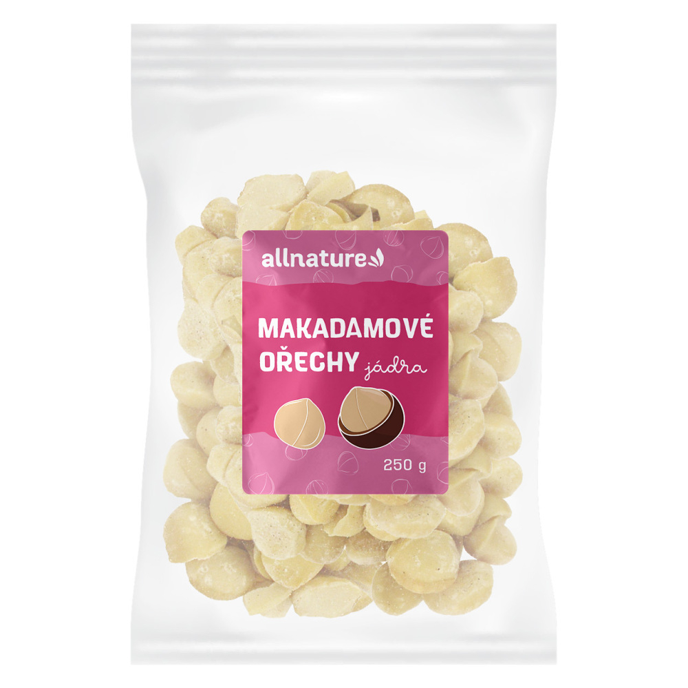 ALLNATURE Makadamové ořechy 250 g