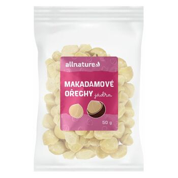 ALLNATURE Makadamové ořechy jádra 50 g