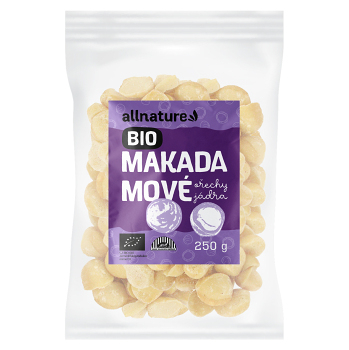 ALLNATURE Makadamové ořechy 250 g BIO