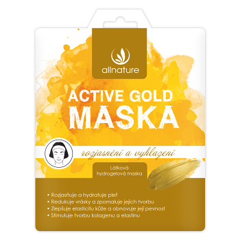 ALLNATURE Maska Active Gold rozjasnění a vyhlazení 25 g