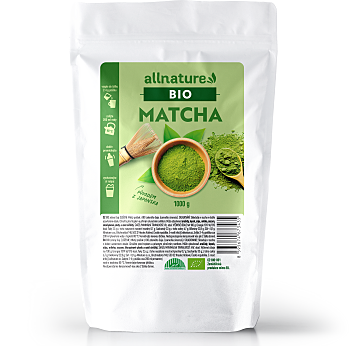 ALLNATURE Matcha BIO 1000 g (Matcha tea) - Jednosložkové, BIO, Přírodní