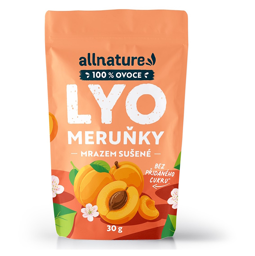 ALLNATURE Meruňky sušené mrazem 30 g