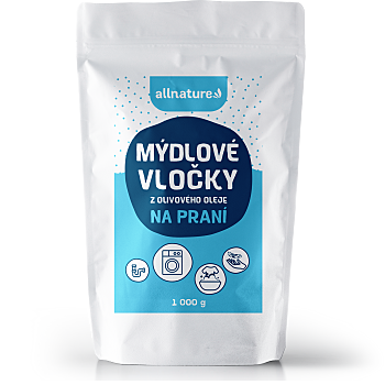 ALLNATURE Mýdlové vločky z olivového oleje 1000 g (Ekologické prací prostředky) - Ekologické
