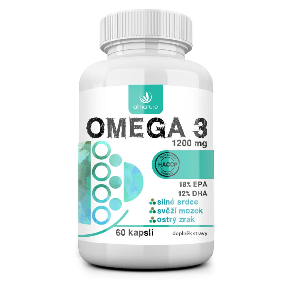 E-shop ALLNATURE Omega 3 1200 mg 60 kapslí