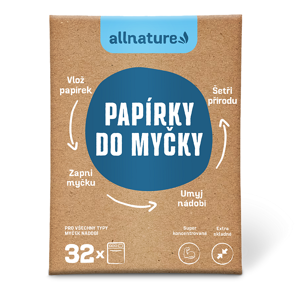 ALLNATURE Papírky do myčky 16 kusů