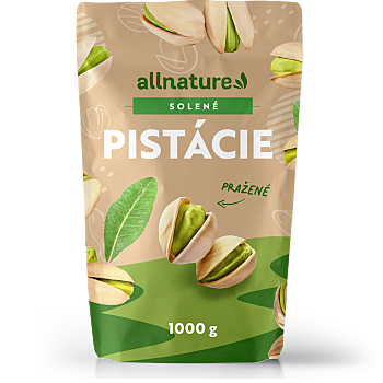 ALLNATURE Pistácie solené 1000 g (Pistácie) - RAW, Slané, Jednodruhové
