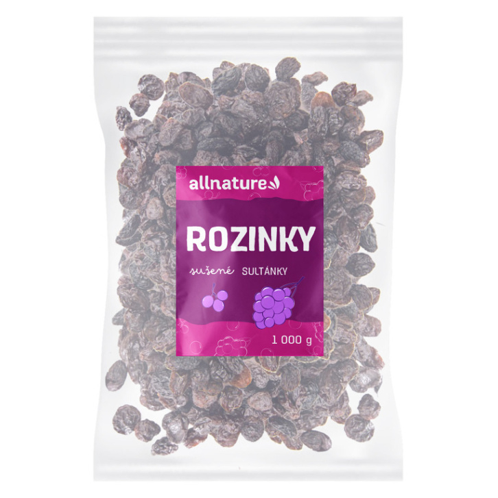 E-shop ALLNATURE Rozinky sultánky 1000 g