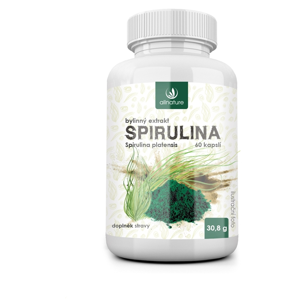 Levně ALLNATURE Spirulina bylinný extrakt 60 kapslí
