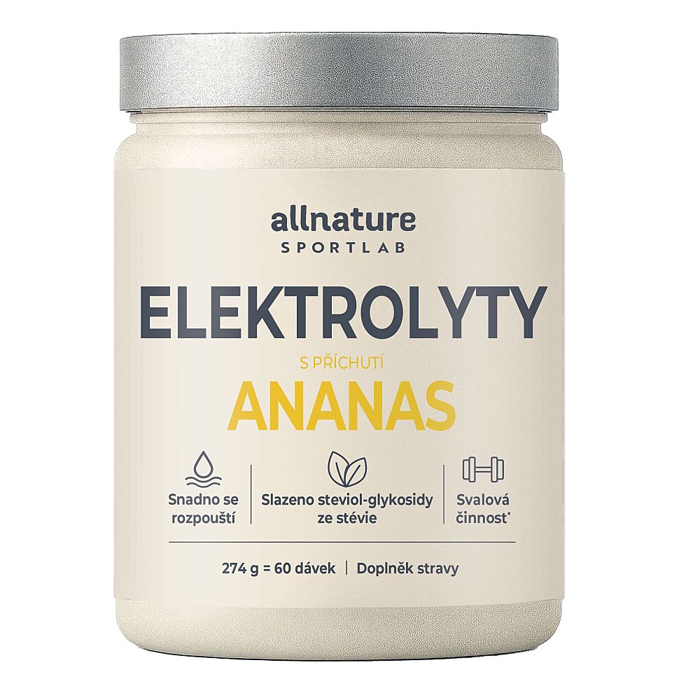 Allnature Sportlab Elektrolyty ananas 274g koupíte na Lekarna.cz