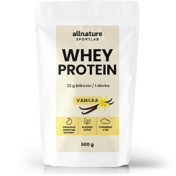 ALLNATURE Sportlab whey protein vanilka 500 g (Proteinové nápoje)